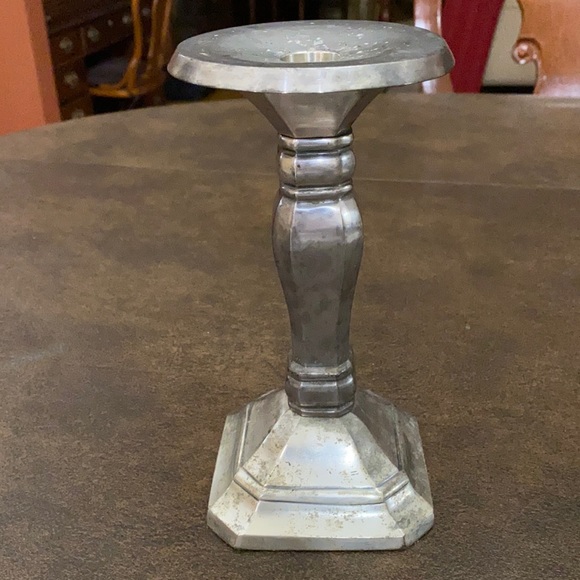 POTTERY BARN VINTAGE CANDLE HOLDER. 8”tall-4”w